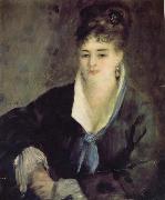 Pierre Renoir Woman in Black oil painting artist